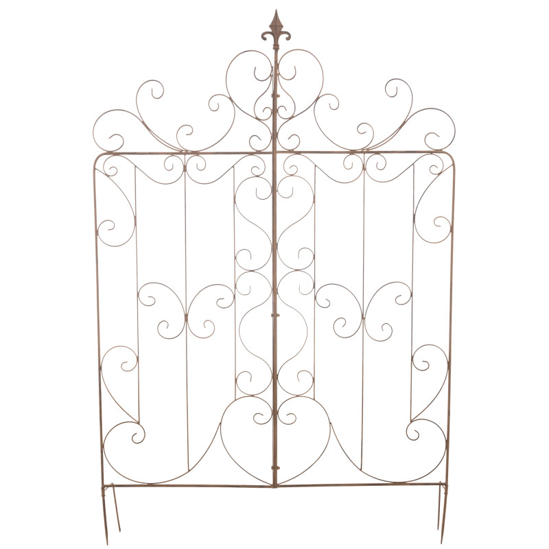 Ensemble de 2 treillis pour Mandevilla brun antique