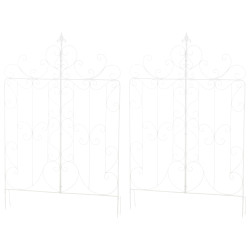 Ensemble de 2 treillis pour Mandevilla blanc