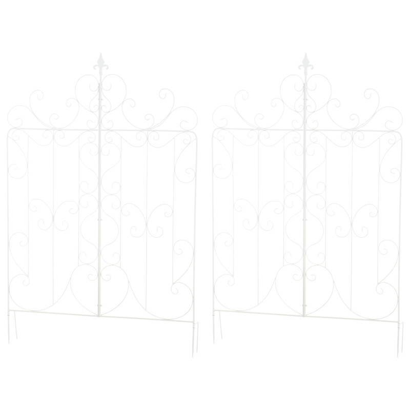 Ensemble de 2 treillis pour Mandevilla blanc