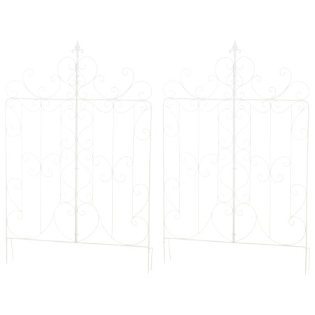 Ensemble de 2 treillis pour Mandevilla blanc