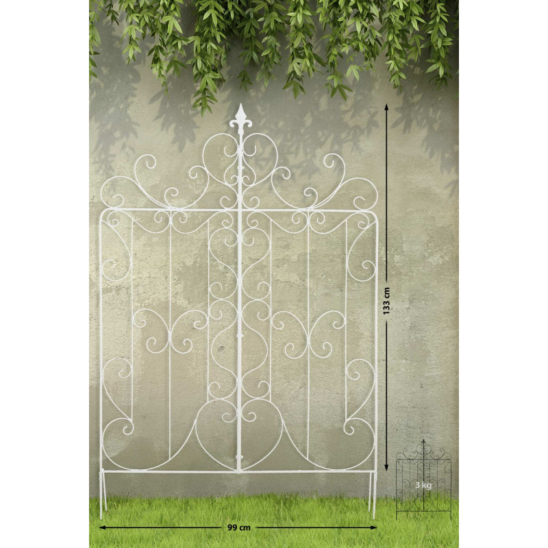 Ensemble de 2 treillis pour Mandevilla blanc