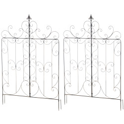Ensemble de 2 treillis pour Mandevilla bronze