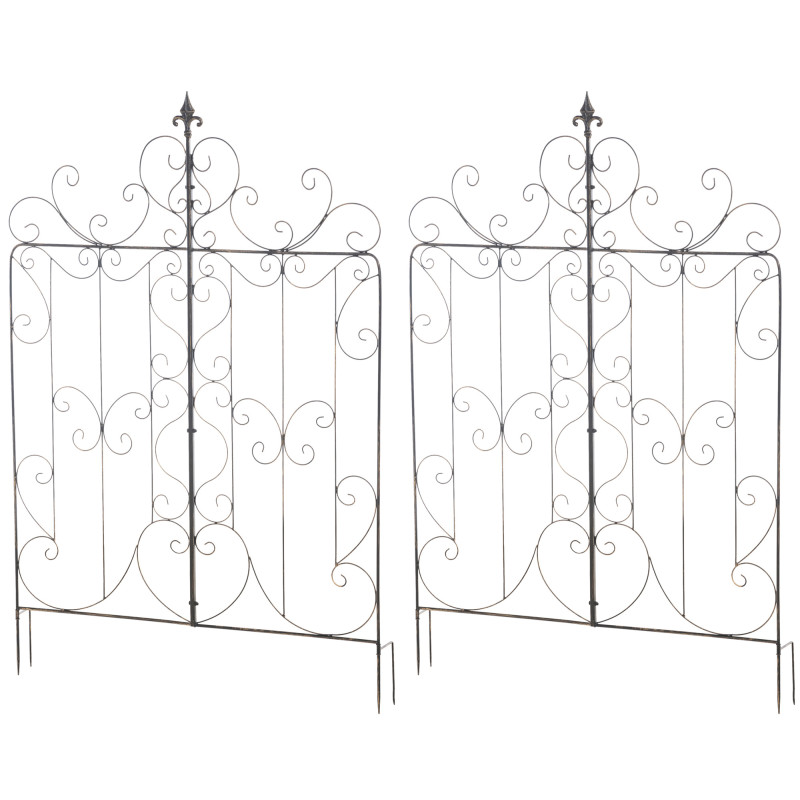 Ensemble de 2 treillis pour Mandevilla bronze