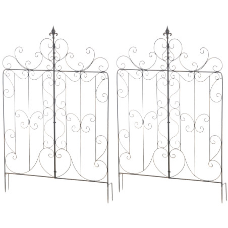 Ensemble de 2 treillis pour Mandevilla bronze