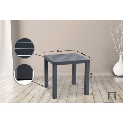 Table d'appoint océan gris foncé
