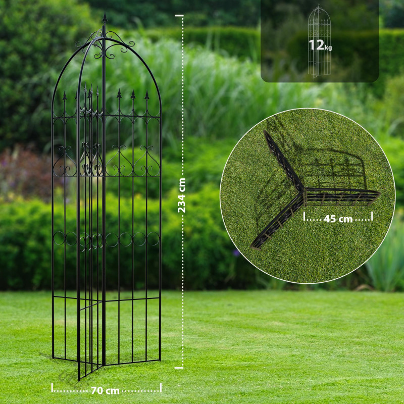 Treillis Flowton noir