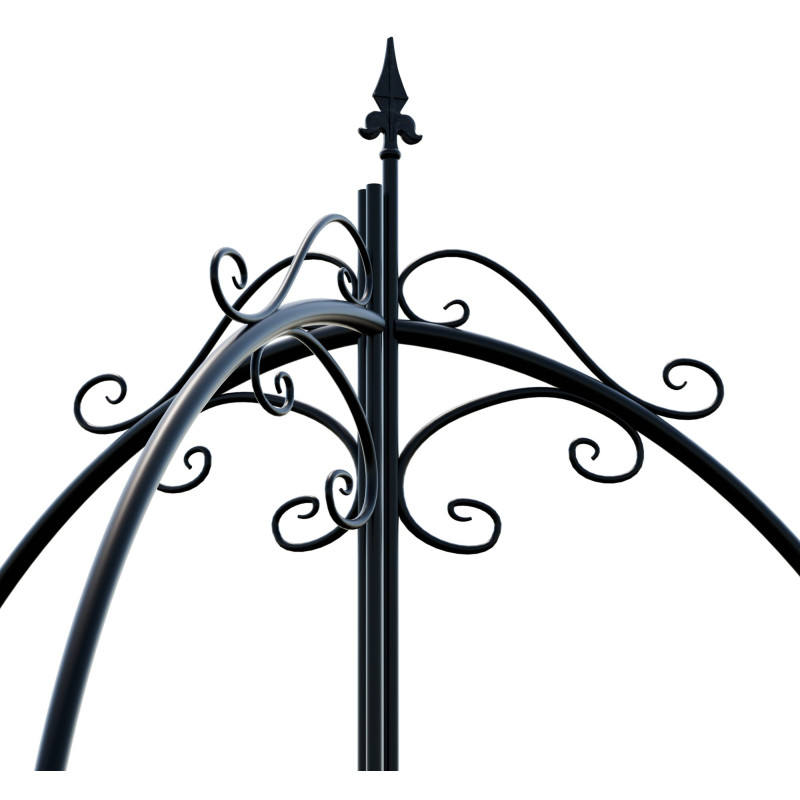 Treillis Flowton noir