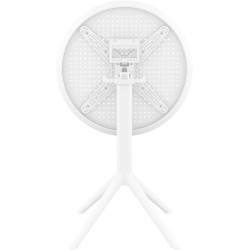 Table pliante Sky ronde blanc