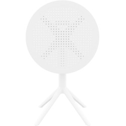 Table pliante Sky ronde blanc