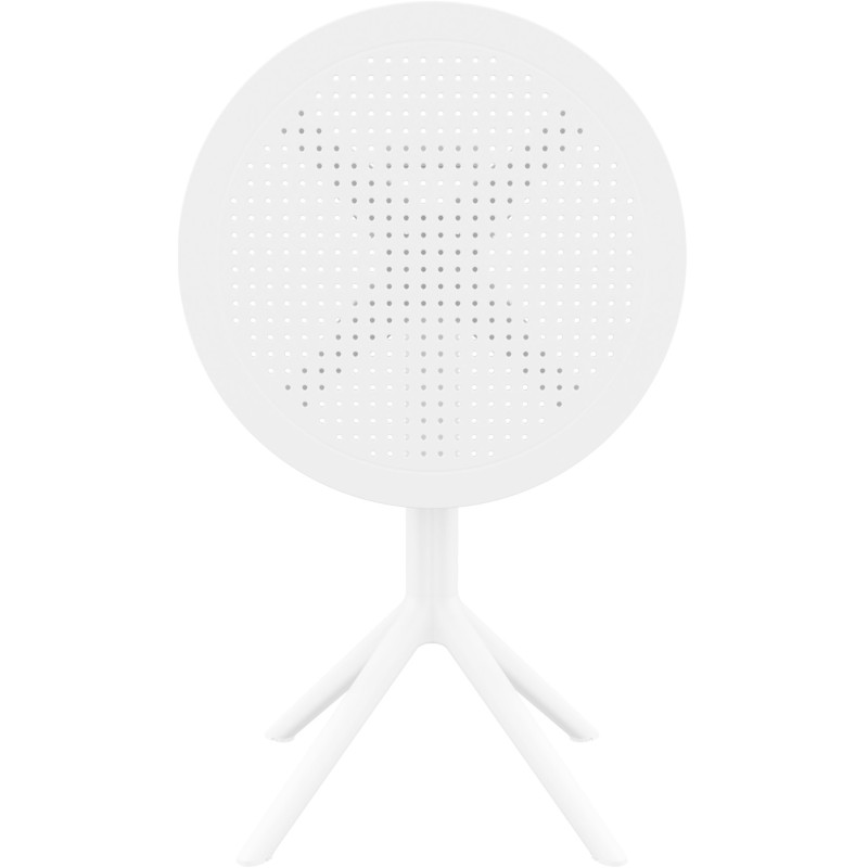 Table pliante Sky ronde blanc