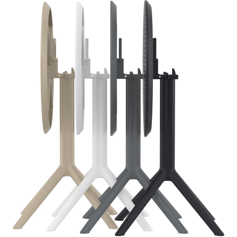 Table pliante Sky ronde noir