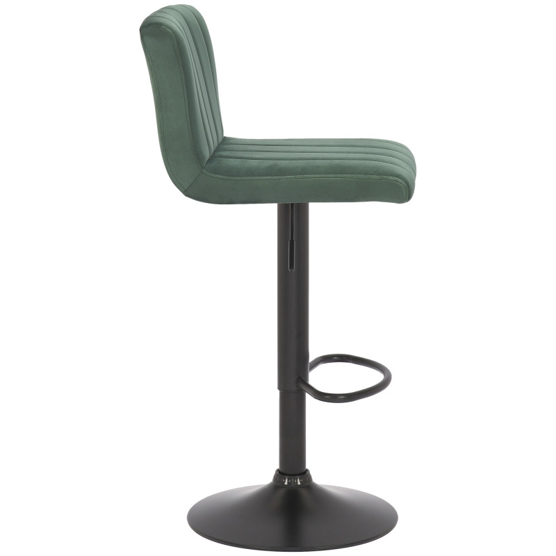 Tabouret de bar en velours Jamie vert