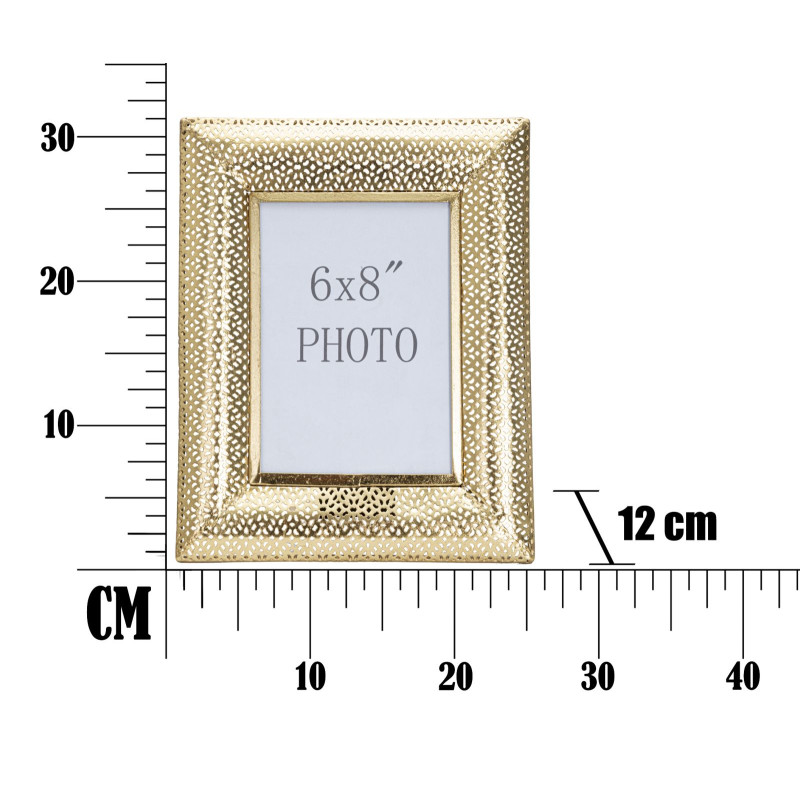 Cadre photo Glam Trous – 25 × 12 × 31 cm (dimensions intérieures : 15 × 20 cm)