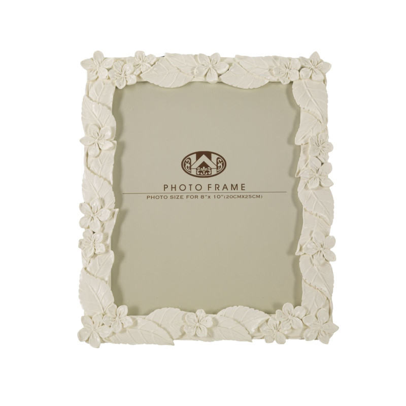 Cadre photo Feuille crème – 26 × 2 × 30,7 cm