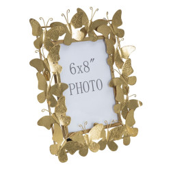 Cadre photo Papillon Glam – 28 × 11,5 × 30,5 cm (dimensions intérieures : 15 × 20 cm)