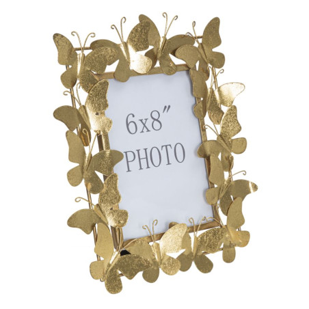 Cadre photo Papillon Glam – 28 × 11,5 × 30,5 cm (dimensions intérieures : 15 × 20 cm)