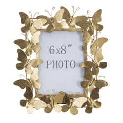 Cadre photo Papillon Glam – 28 × 11,5 × 30,5 cm (dimensions intérieures : 15 × 20 cm)