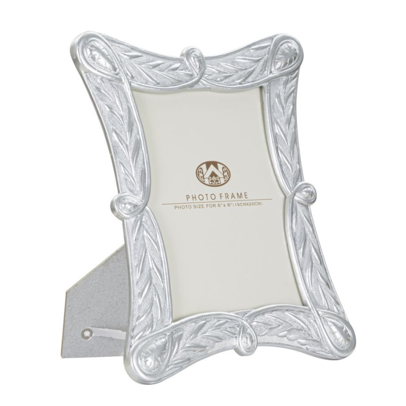 Cadre photo argent – 23,3 × 2 × 28,2 cm (dimension intérieure : 15 × 20 cm)