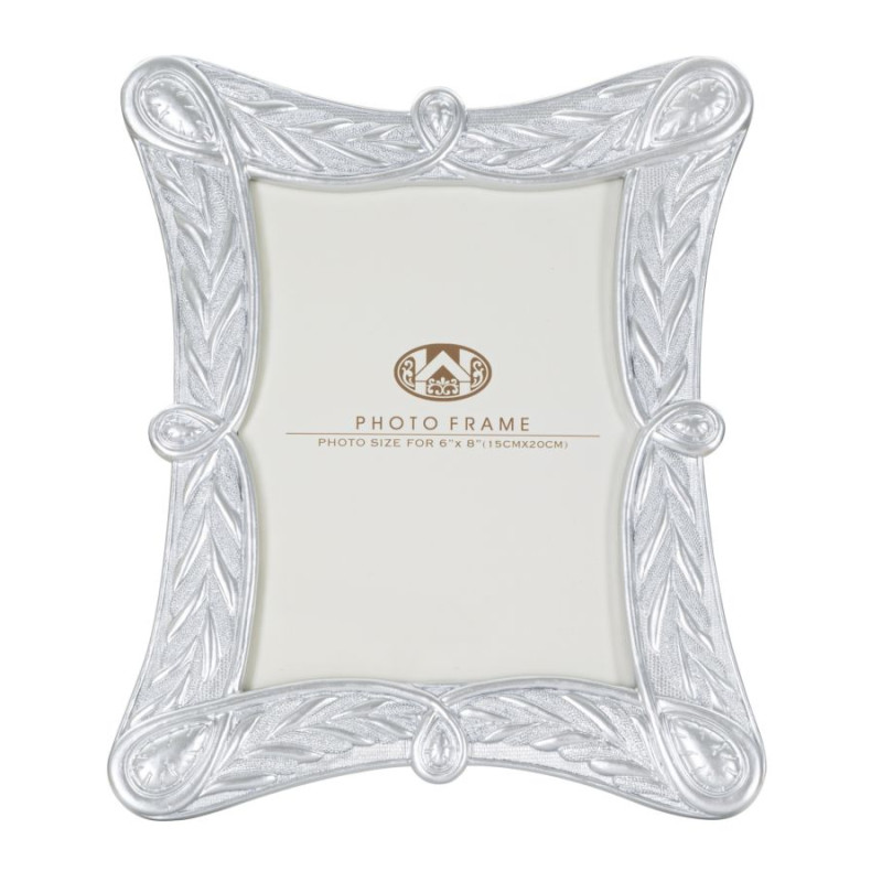 Cadre photo argent – 23,3 × 2 × 28,2 cm (dimension intérieure : 15 × 20 cm)