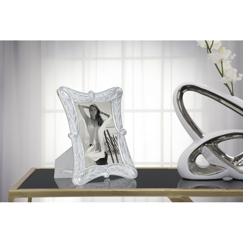 Cadre photo argent – 23,3 × 2 × 28,2 cm (dimension intérieure : 15 × 20 cm)