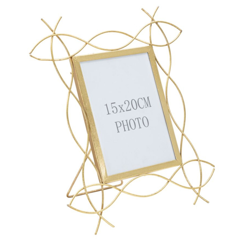 Iron frame Glam X – 29,5 × 14 × 32 cm (format photo : 15 × 20 cm)
