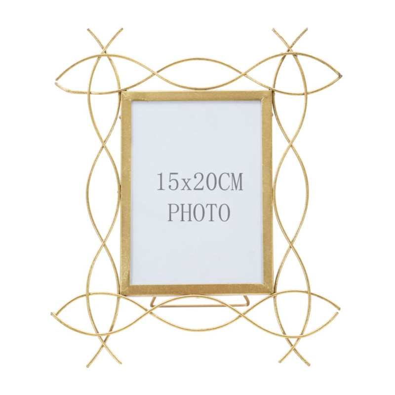 Iron frame Glam X – 29,5 × 14 × 32 cm (format photo : 15 × 20 cm)