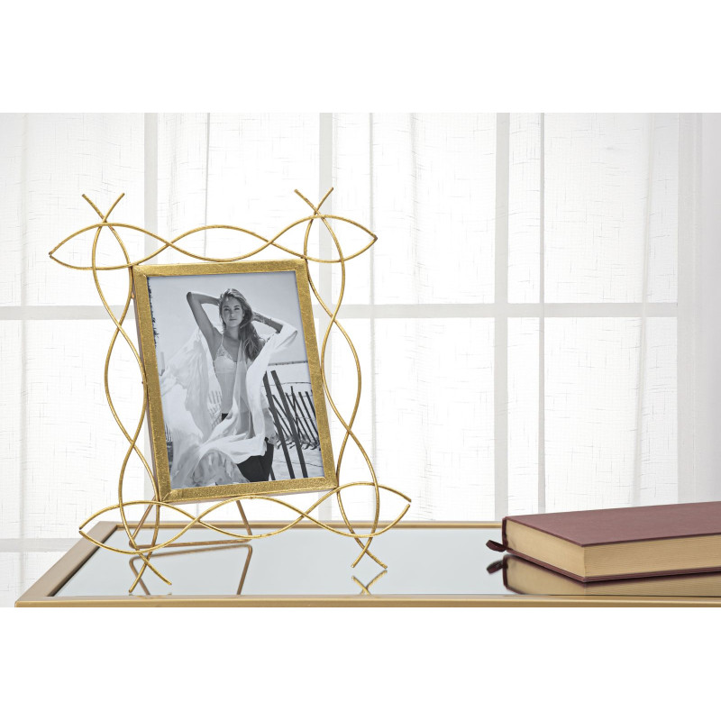 Iron frame Glam X – 29,5 × 14 × 32 cm (format photo : 15 × 20 cm)