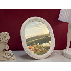 Cadre photo Ovale – 25 × 2 × 30 cm (format intérieur : 20 × 25 cm)