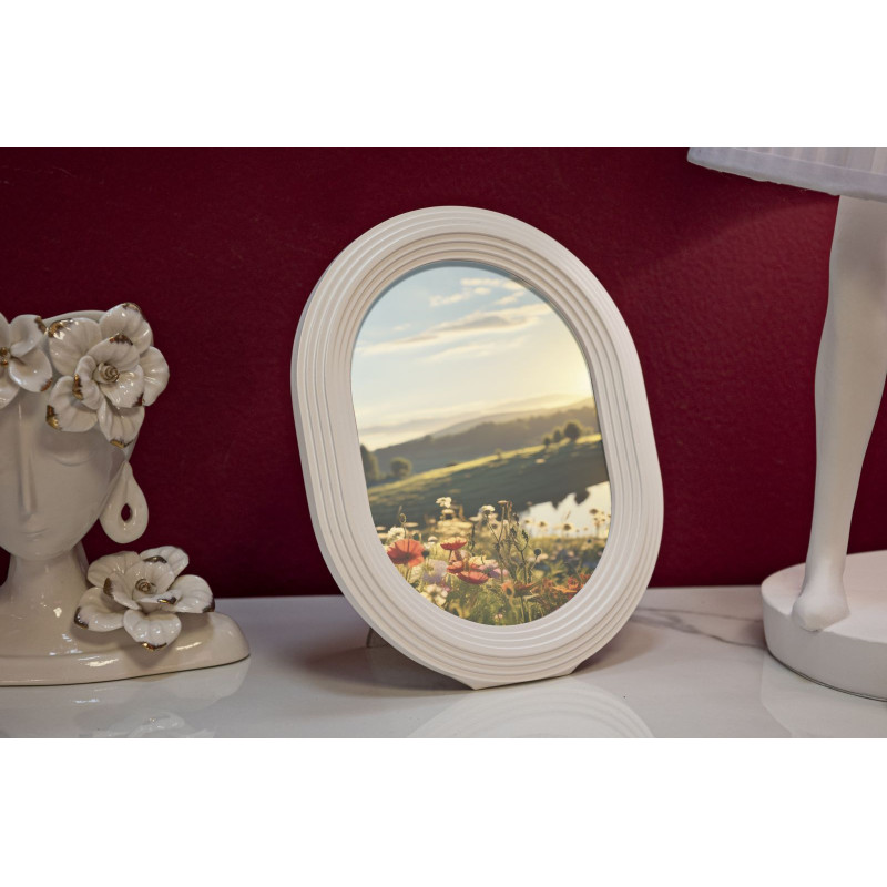 Cadre photo Ovale – 20 × 2 × 25 cm (format intérieur : 15 × 20 cm)