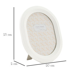 Cadre photo Ovale – 20 × 2 × 25 cm (format intérieur : 15 × 20 cm)