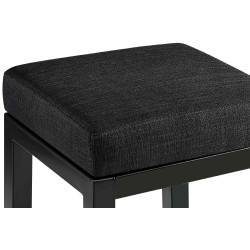 Tabouret de bar Taylor B80 en tissu gris foncé
