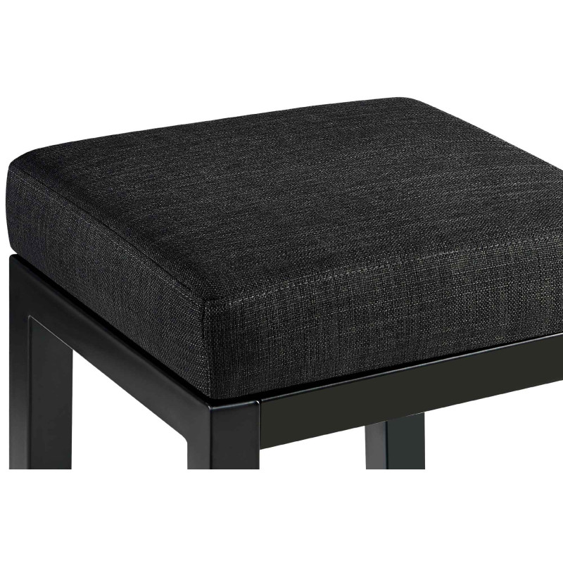 Tabouret de bar Taylor B80 en tissu gris foncé