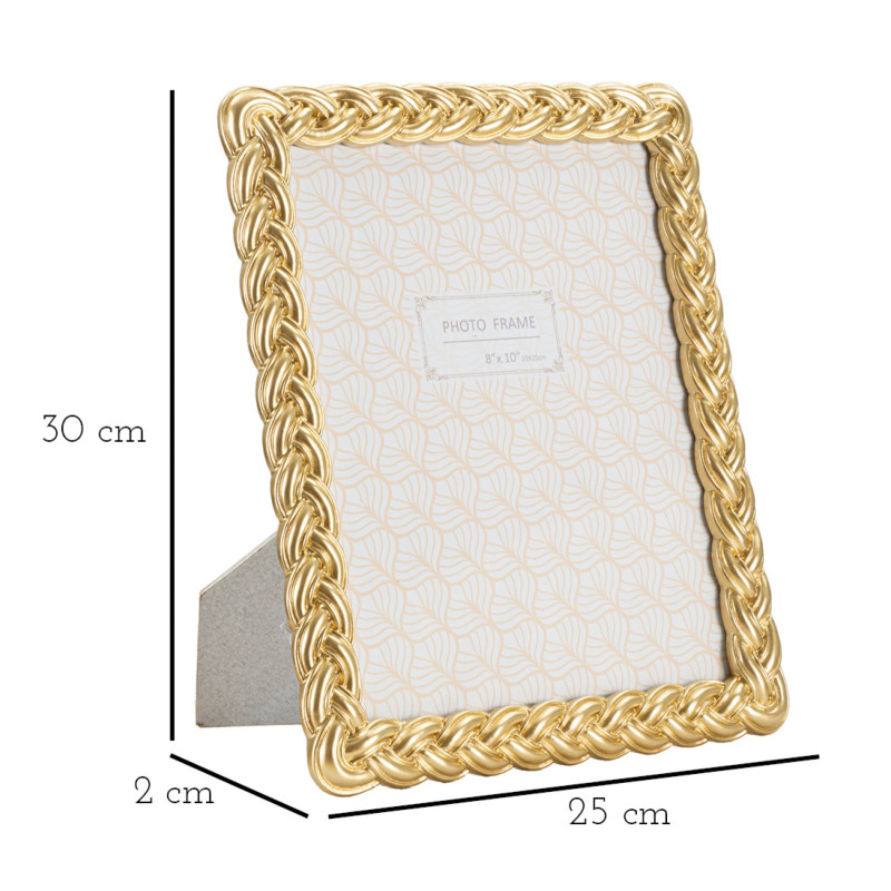 Cadre photo Corde – 25 × 2 × 30 cm (format intérieur : 20 × 25 cm)