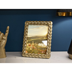 Cadre photo Corde – 19 × 2 × 24,5 cm (format intérieur : 15 × 20 cm)