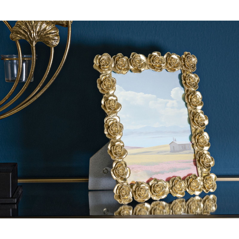 Cadre photo Roses – 21 × 2,5 × 25,5 cm (format intérieur : 15 × 20 cm)