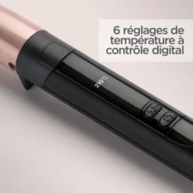 Fer a Boucler - BaByliss - C454E - Boucleur Conical Wand en quartz céramique pour des boucles naturelles, jusqu'a 210∞C