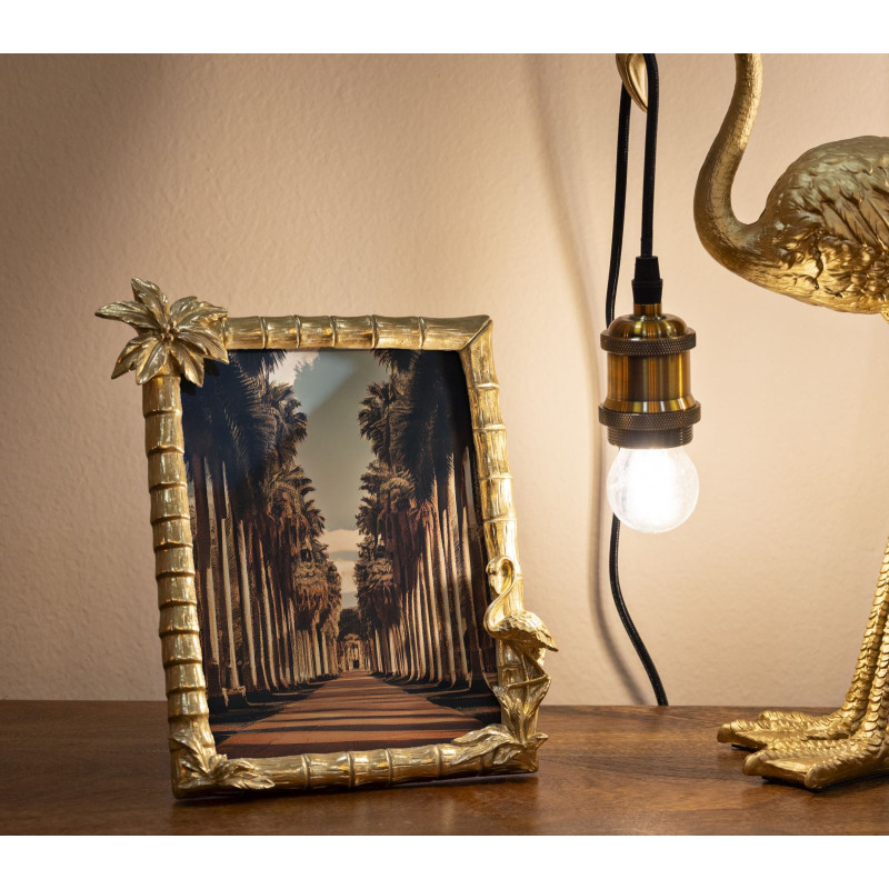 Cadre photo Flamant rose – 25 × 2,8 × 21 cm (format intérieur : 15 × 20 cm)