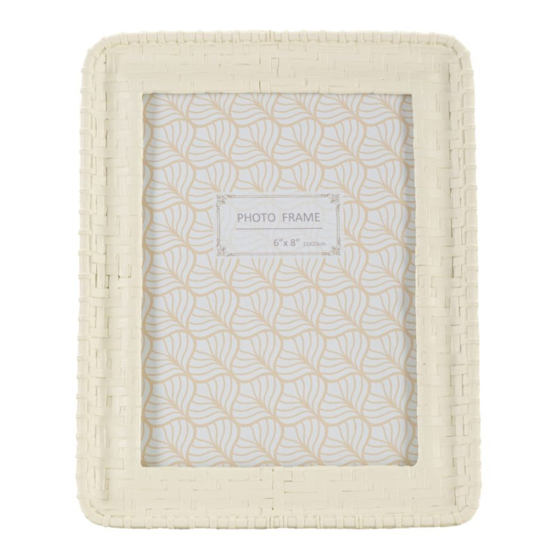 Cadre photo Style bambou – 20,5 × 2 × 25,5 cm (format intérieur : 15 × 20 cm)