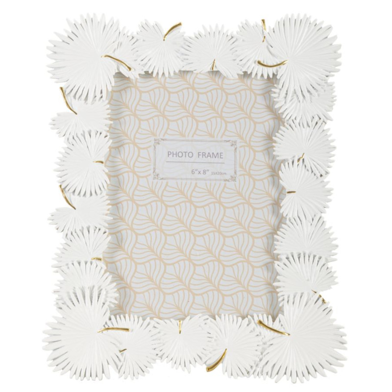 Cadre photo Feuille de palmier – 22,7 × 1,5 × 28 cm (format intérieur : 15 × 20 cm)