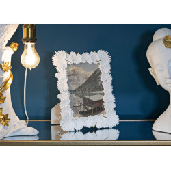 Cadre photo Feuille de palmier – 22,7 × 1,5 × 28 cm (format intérieur : 15 × 20 cm)