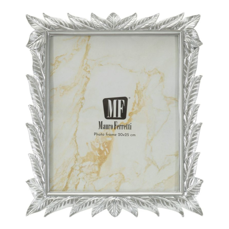 Cadre photo Leavy argent – 27 × 2 × 32,3 cm (dimension intérieure : 20 × 25 cm)