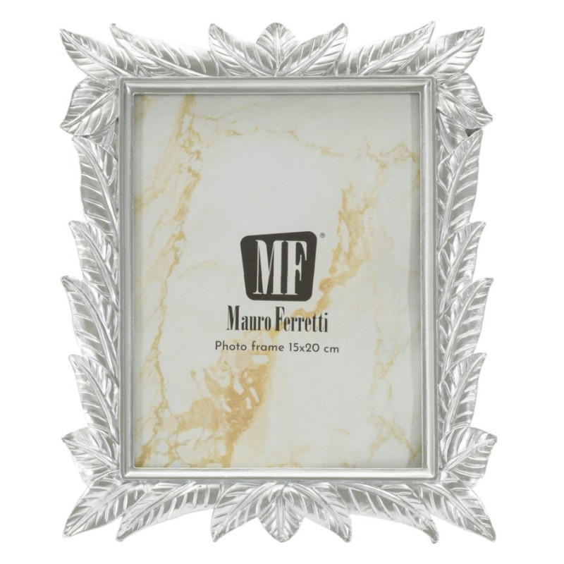 Cadre photo Leavy argent – 21,2 × 1,7 × 26,8 cm (dimension intérieure : 15 × 20 cm)