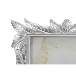 Cadre photo Leavy argent – 21,2 × 1,7 × 26,8 cm (dimension intérieure : 15 × 20 cm)