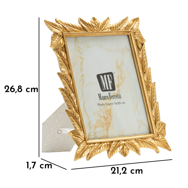 Cadre photo Laurier – 21,2 × 1,7 × 26,8 cm (dimension intérieure : 15 × 20 cm)