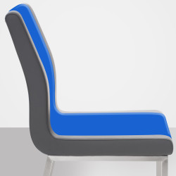 Chaise de salle à manger Colmar, grise