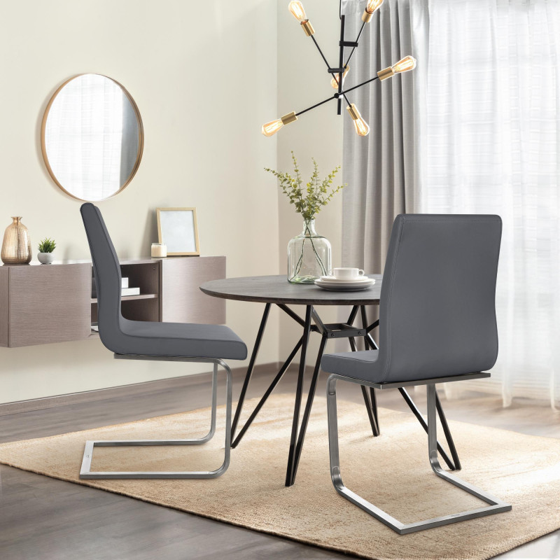 Chaise de salle à manger Belfort, grise