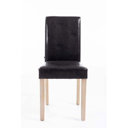 Chaise de salle à manger Ina natura marron