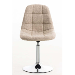 Fauteuil Emil, tissu crème