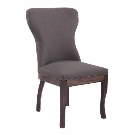Fauteuil Windsor, tissu gris foncé