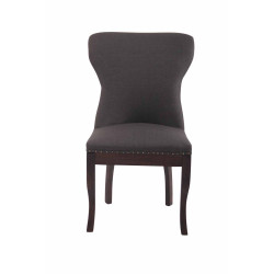 Fauteuil Windsor, tissu gris foncé